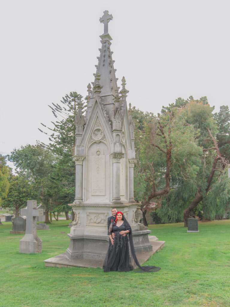 10 Unconventional Anti-Bride SF Wedding Ideas Cemetery Wedding Photo Shoot