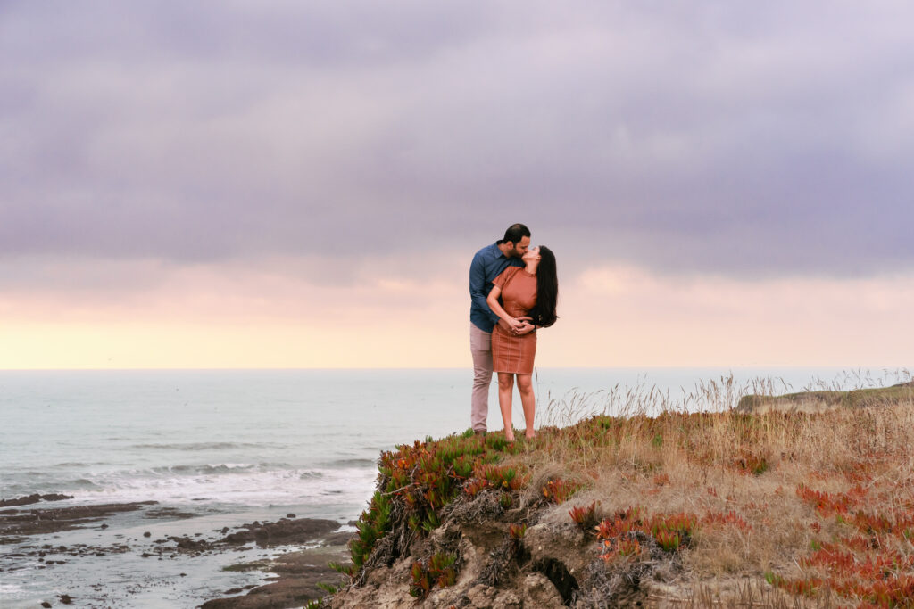 Beach Couple Session in Half Moon Bay